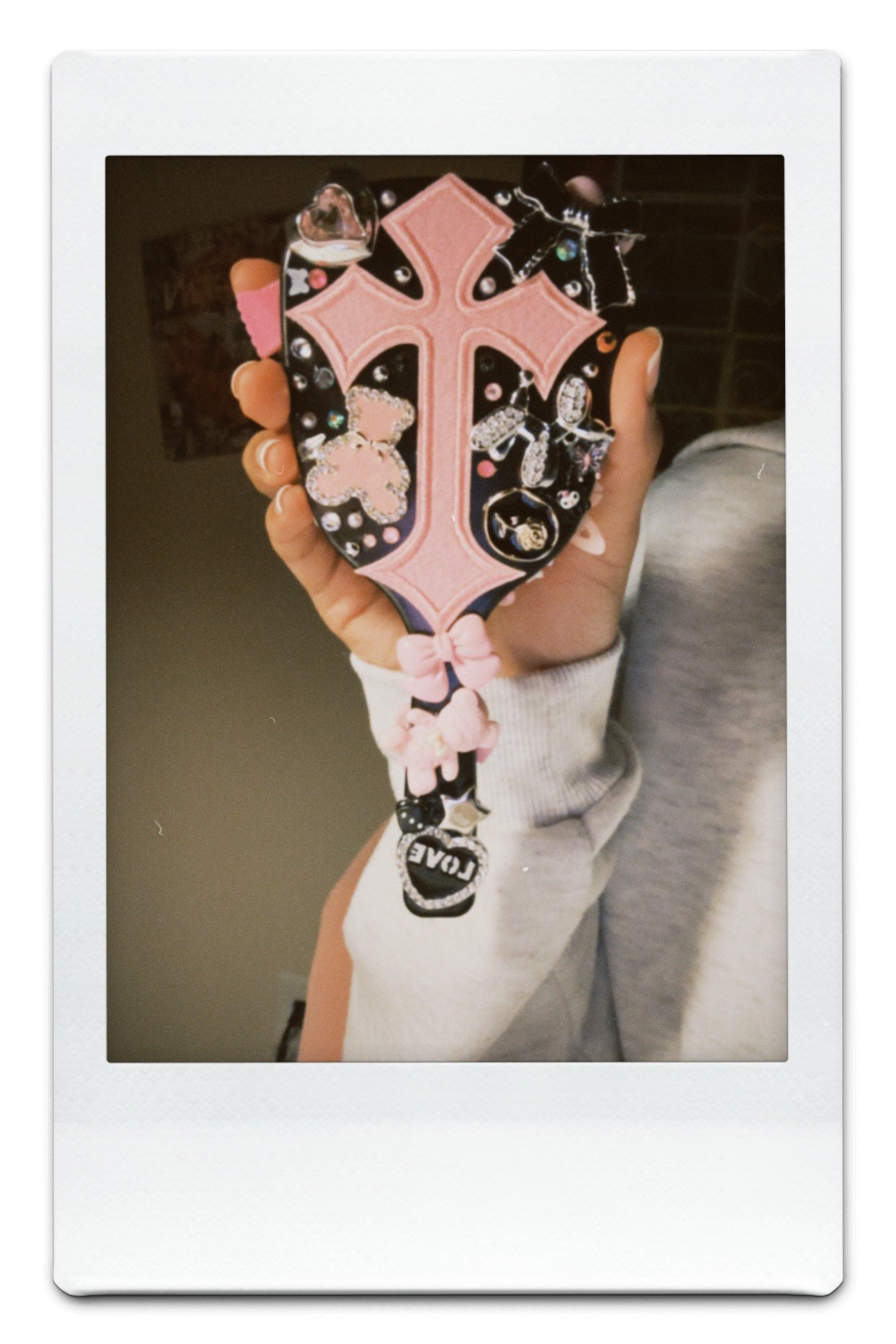 VAIN-CUSTOM REQUESTED Handheld Junk Mirror (available in white)