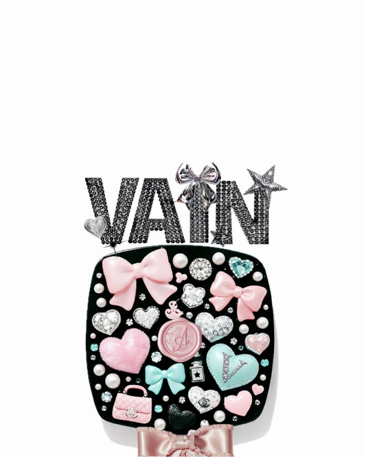 VAIN-CUSTOM REQUESTED Handheld Junk Mirror (available in white)