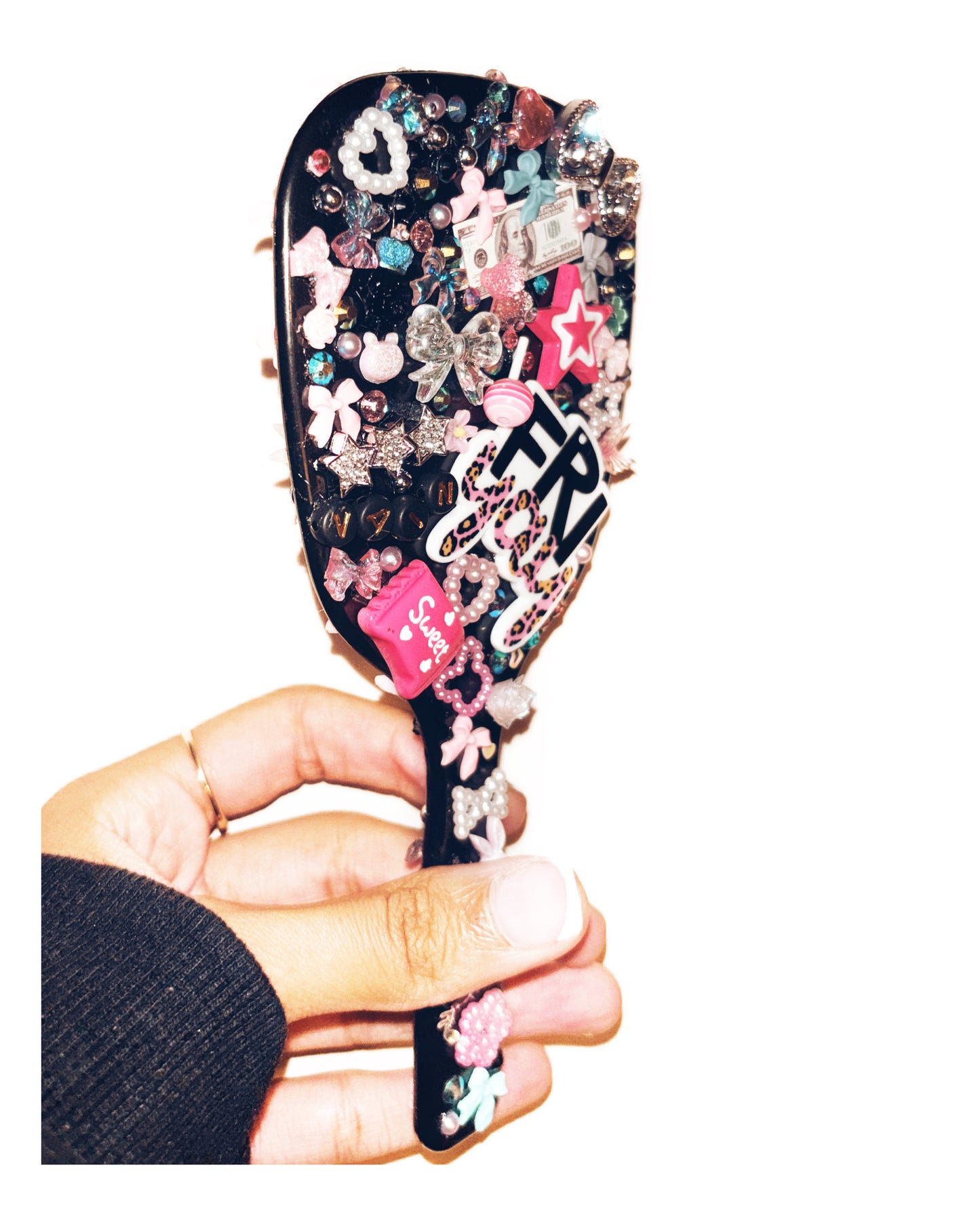 VAIN-CUSTOM REQUESTED Handheld Junk Mirror (available in white)